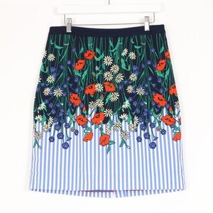 Anthropologie Post Card Floral Skirt